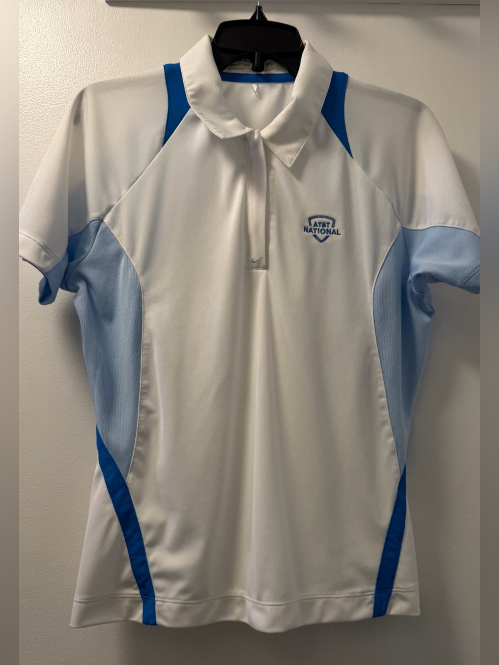 Nike Golf Dri-FIT AT&T National Congressional Polo Women’s M White Blue